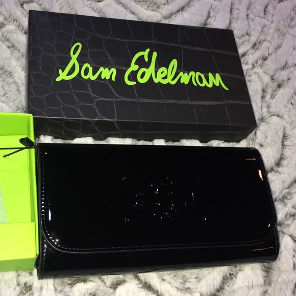 🌟 SAM EDELMAN Patent Bristol Flap Wallet - Picture 3 of 6